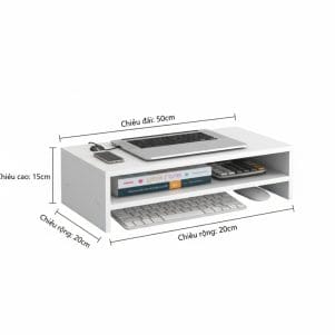 Kệ màn hình máy tính 1 ngăn | 2 ngăn tiện dụng - Ảnh 7