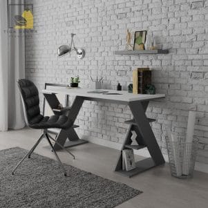 Bàn làm việc | Bàn học tập thiết kế chân chữ X độc đáo - Ảnh 8