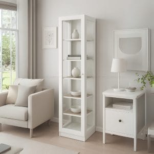 Tủ trưng bày 3 mặt kính 1/2 cánh 40/70cm – TIGA0011 - Ảnh 4