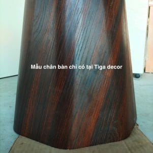Bàn trà chân trụ lục giác mặt gỗ/đá 50cm – TIGA0137 - Ảnh 4