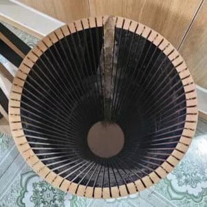 Bàn tròn decor mặt gỗ/đá đường kính 50cm – TIGA0048 - Ảnh 4