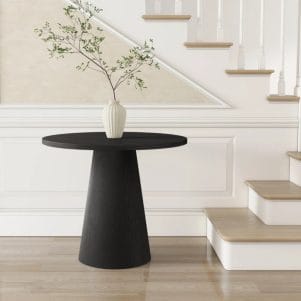 Bàn tròn decor mặt gỗ/đá đường kính 50cm – TIGA0048 - Ảnh 5