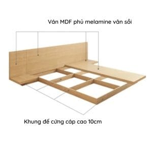 Giường bay kiểu Nhật kèm 2 Tab Salari - Tiga0077 - Ảnh 5