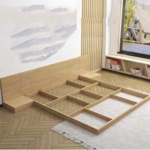 Giường ngủ bệt kiểu Nhật kèm 2 Tab Mira - Tiga0075 - Ảnh 3