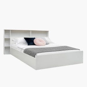 Giường ngủ gỗ MDF có kệ đầu giường mở rộng Sakara - Tiga0083 - Ảnh 3
