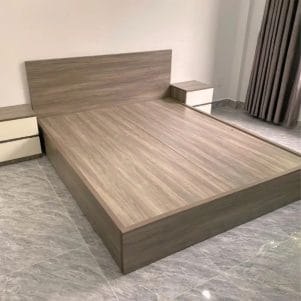 Giường ngủ gỗ MDF không ngăn kéo - Tiga0078 - Ảnh 4
