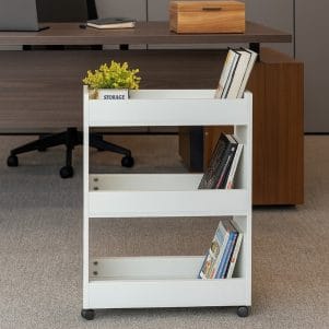 Kệ sách di động 3 tầng có bánh xe 60cm – TIGA0135 - Ảnh 3