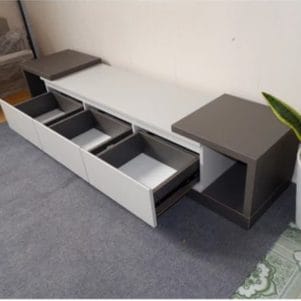 Kệ tivi 3 ngăn kéo thiết kế nguyên khối hiện đại tùy biến kích thước - Ảnh 5