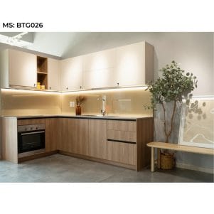 Mẫu tủ bếp chữ L hiện đại, đa năng, tối ưu không gian - Tiga decor - Ảnh 3