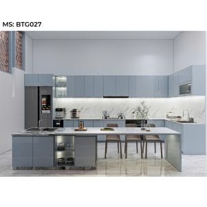 Mẫu tủ bếp chữ L hiện đại, đa năng, tối ưu không gian - Tiga decor - Ảnh 4