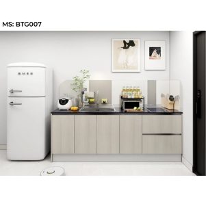 Mẫu tủ bếp chữ i hiện đại, tiện nghi, tiết kiệm diện tích - Tiga decor