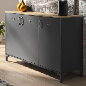 Tủ đa năng tân cổ điển sang trọng cửa mở 3 khoang lớn