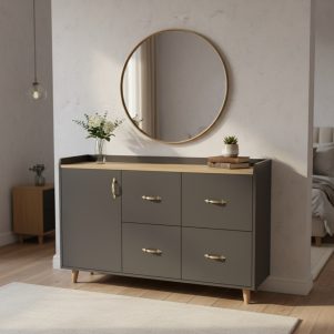 Tủ đa năng tân cổ điển Vintage hoài cổ sang trọng