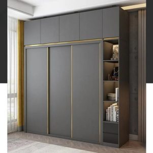 Tủ quần áo gỗ MDF cửa lùa cao cấp Kenta - Tiga0117