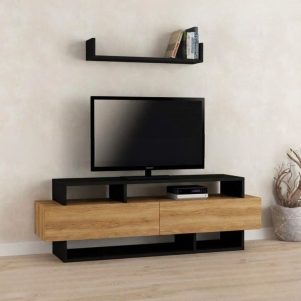 Combo Kệ Tivi Kèm Kệ Treo Tường Hiện Đại Vickichi – Tiga0161