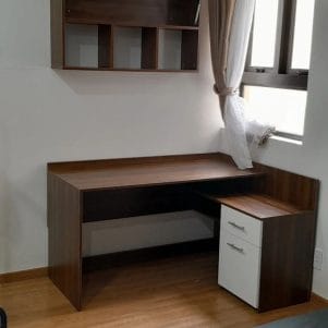 Bàn Làm Việc Chữ L Hiện Đại Kèm Tủ Kepwa– Tiga0184 - Ảnh 5