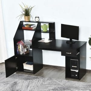 Bàn Làm Việc Hiện Đại Tích Hợp Ngăn Bàn Phím & Hộc Tủ Fapida– Tiga0186 - Ảnh 4
