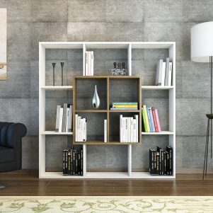 Kệ Sách Decor Phòng Khách Hiện Đại Mantasa – Tiga0188