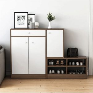 Tủ Giày Đa Năng Kết Hợp Đôn Ngồi Jenyca – Tiga0199