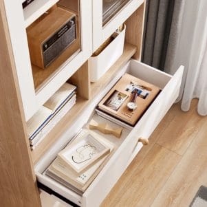 Tủ tài liệu cánh kính có ngăn kéo Lapado – TIGA0210 - Ảnh 3