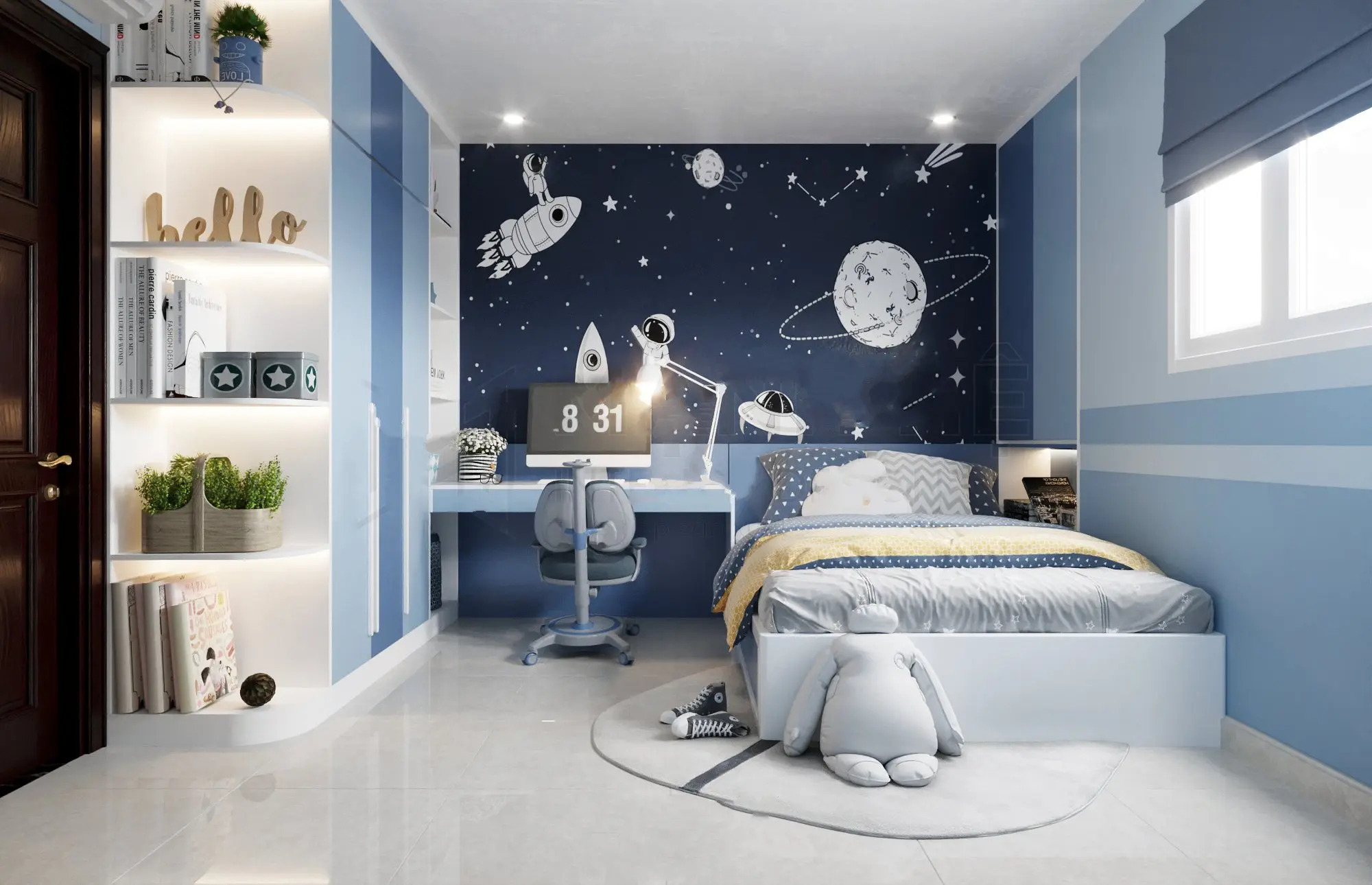 phòng ngủ bé trai