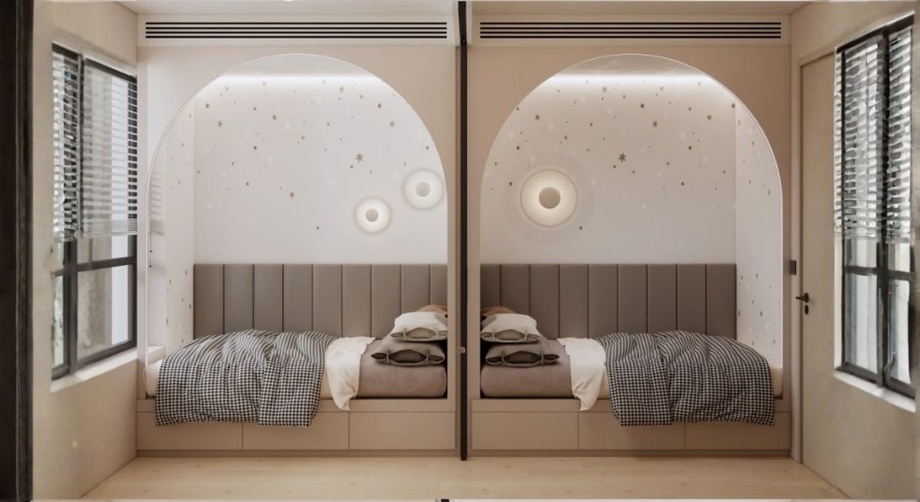 phòng ngủ đôi cho bé