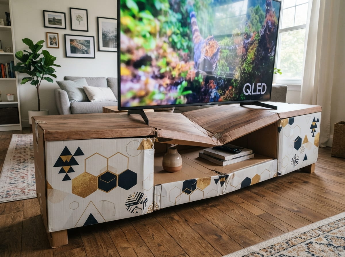 hướng dẫn làm kệ tivi