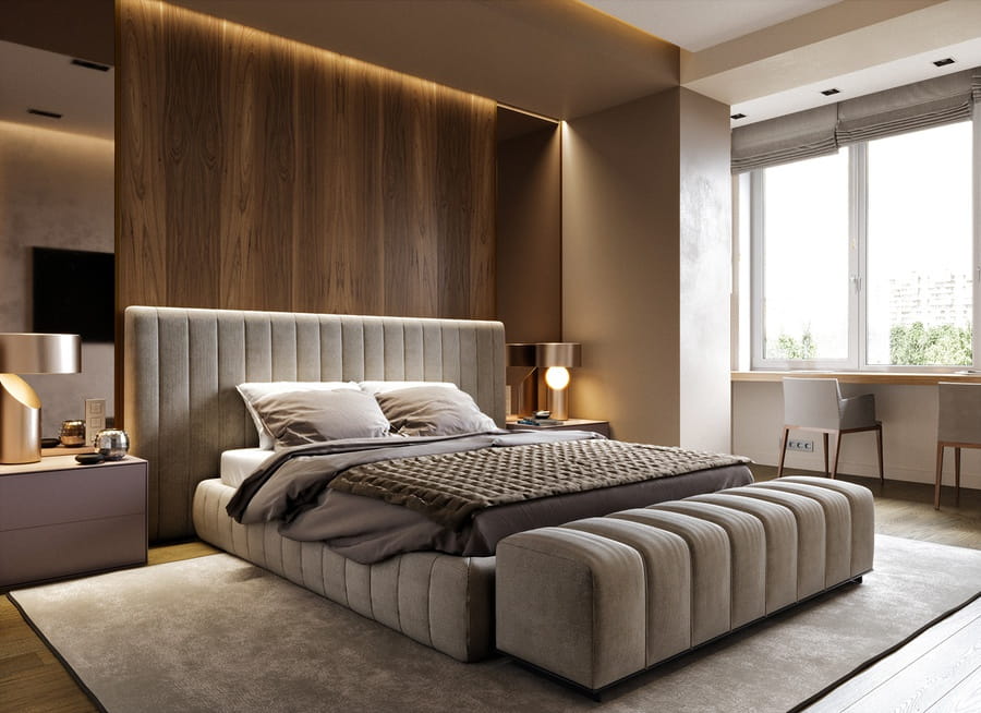 ốp vách tường phòng ngủ