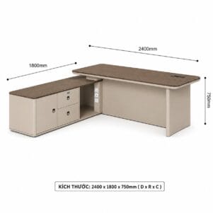 Bàn Giám Đốc Cao Cấp Lapita - Tiga0233 - Ảnh 14