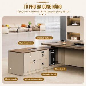 Bàn Giám Đốc Cao Cấp Lapita - Tiga0233 - Ảnh 9