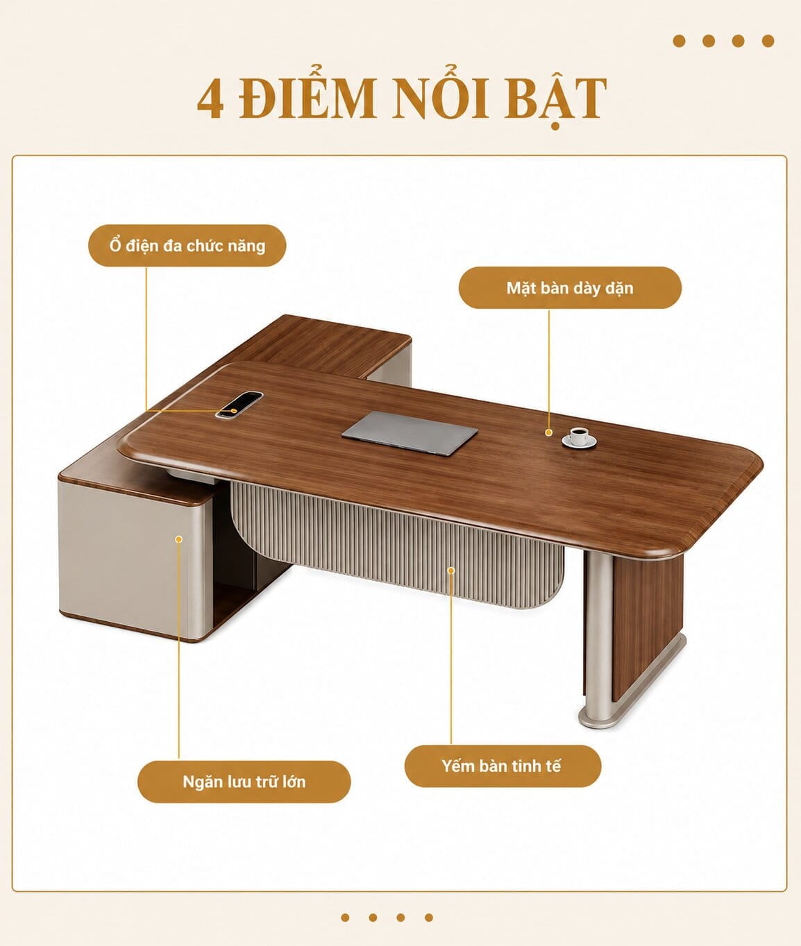 bàn giám đốc chữ L