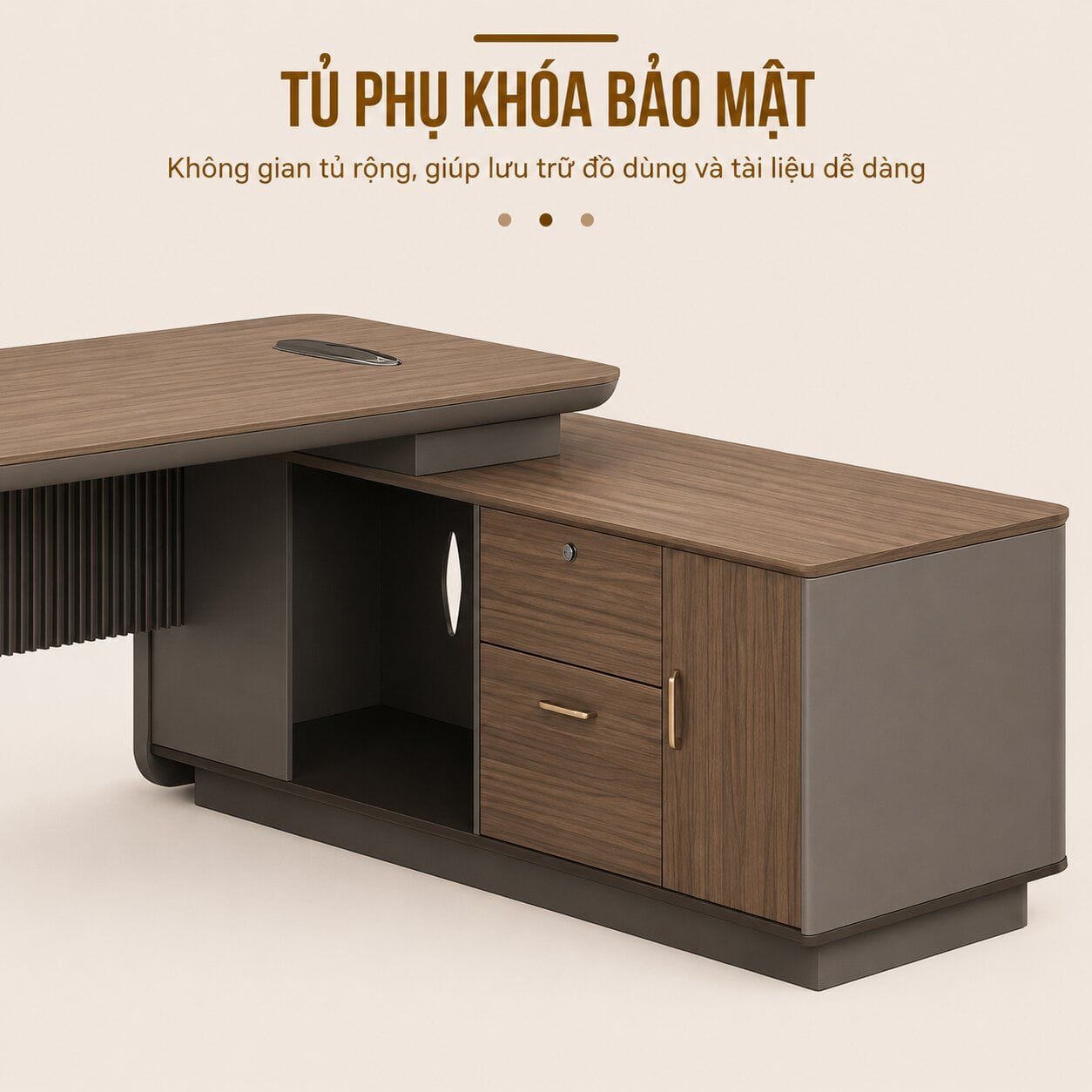 Bàn Giám Đốc Cao Cấp Kamtachi - Tiga0234 - Ảnh 5
