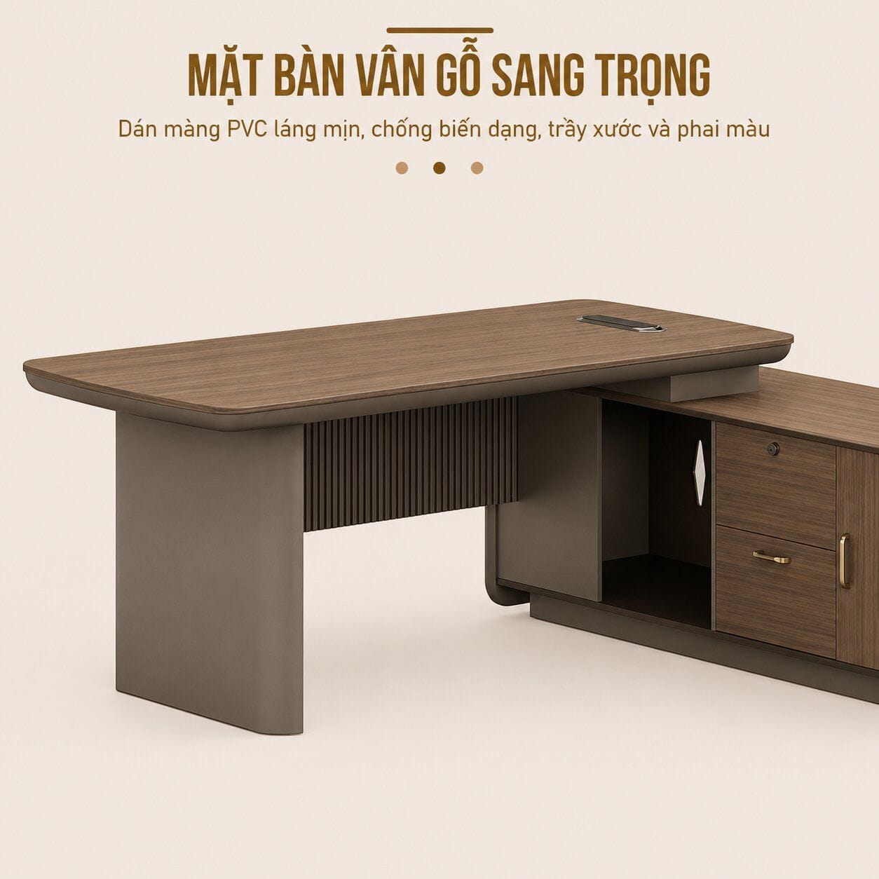 Bàn Giám Đốc Cao Cấp Kamtachi - Tiga0234 - Ảnh 3