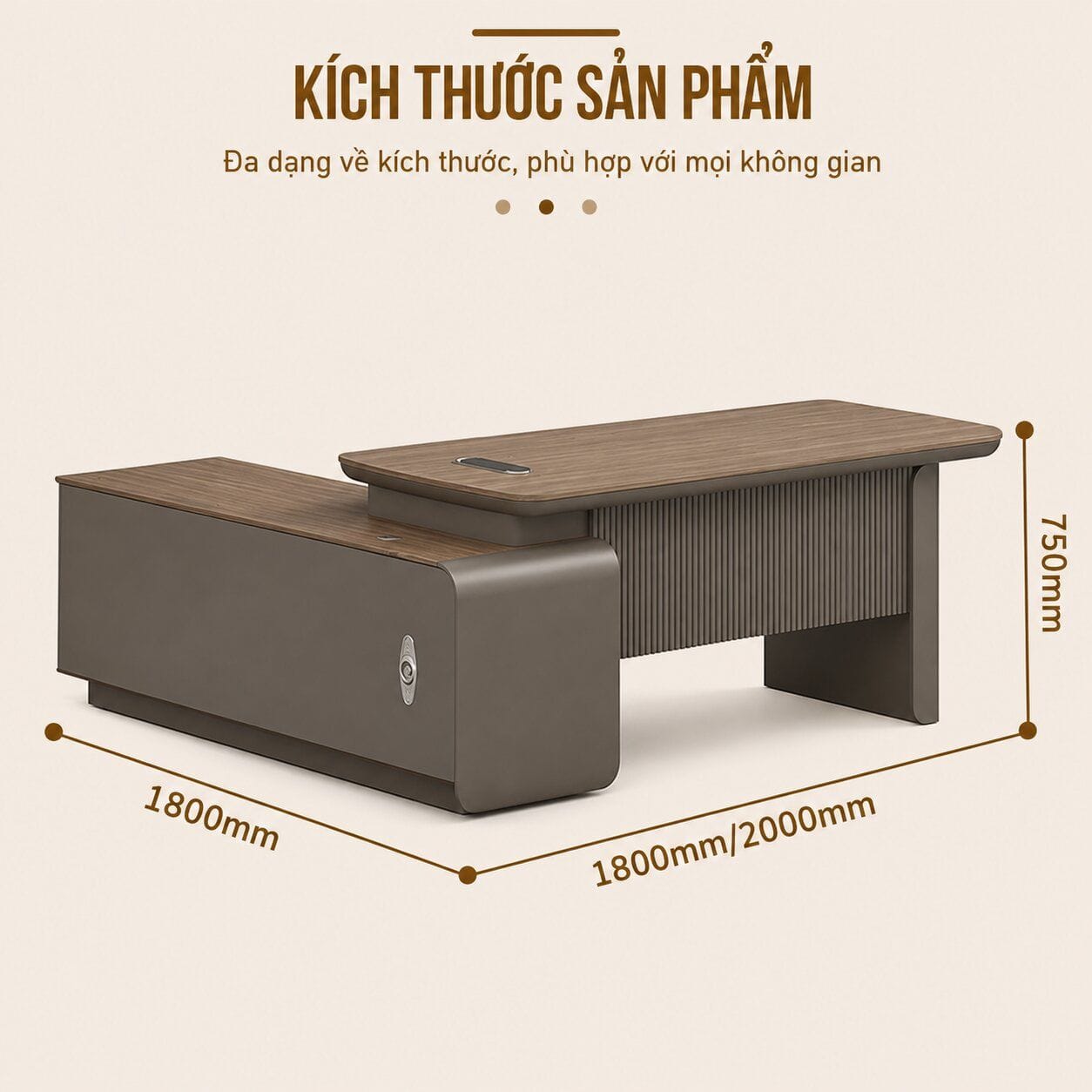 Bàn giám đốc chữ L