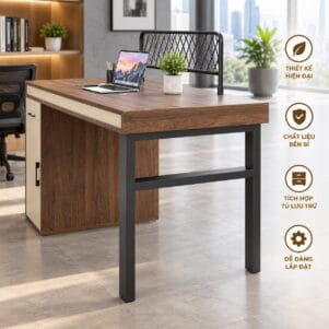 Bàn Làm Việc Văn Phòng Mokia - Tiga0249 - Ảnh 8
