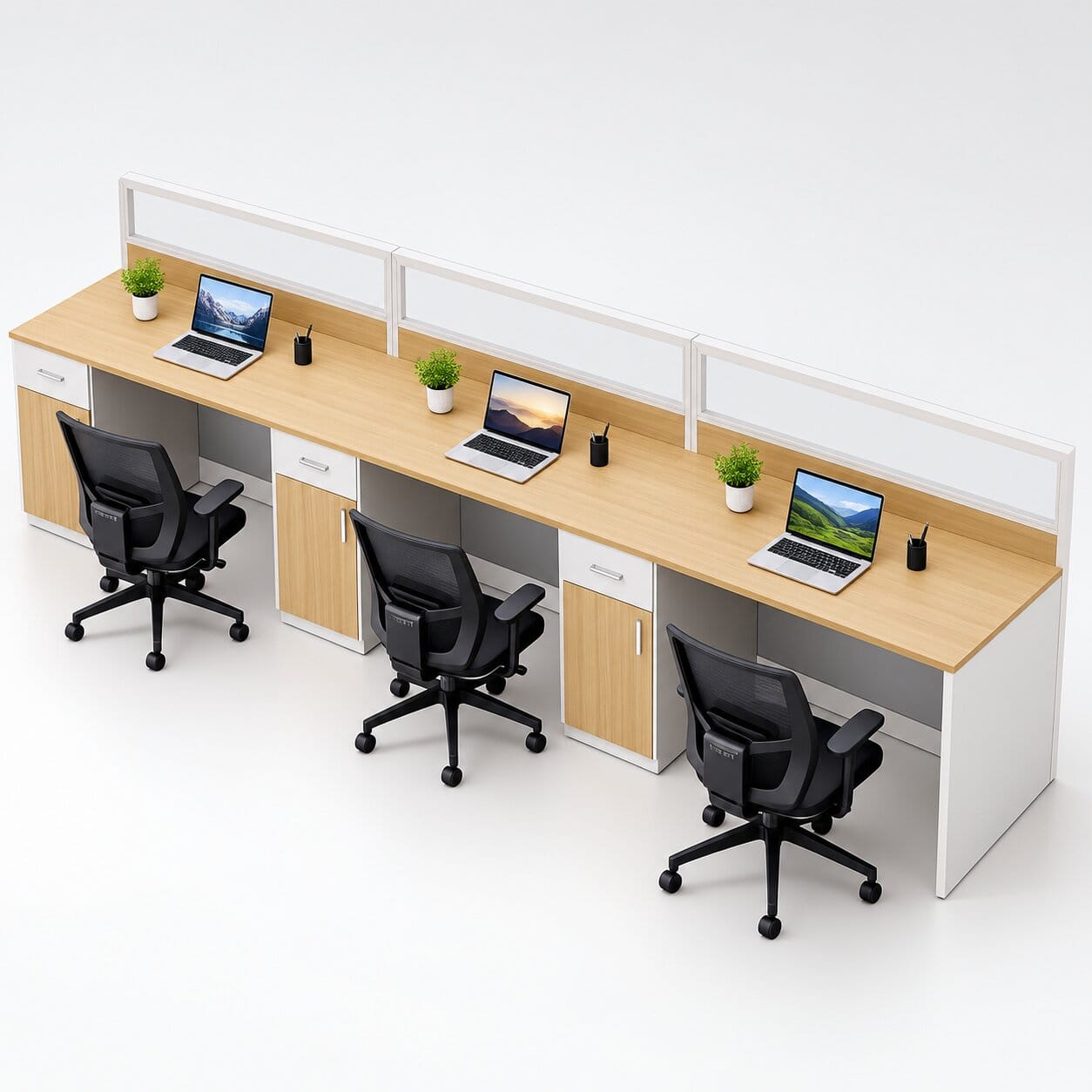 Cụm Bàn Làm Việc 3 Người Jonida - Tiga0269 - Ảnh 9
