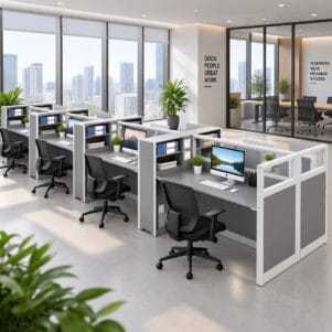 Cụm Bàn Làm Việc 4 Người Natoma - Tiga0271 - Ảnh 4