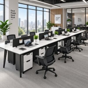 Cụm Bàn Làm Việc 4 Người Ritana - Tiga0273 - Ảnh 6