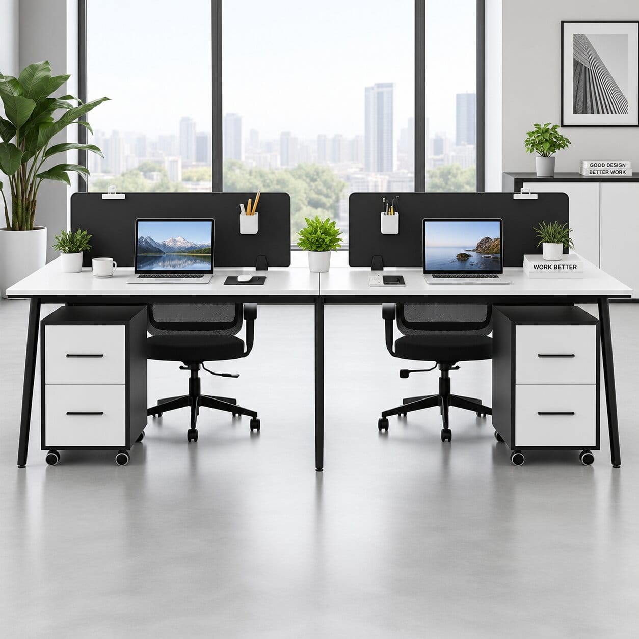 Cụm Bàn Làm Việc 4 Người Ritana - Tiga0273 - Ảnh 5