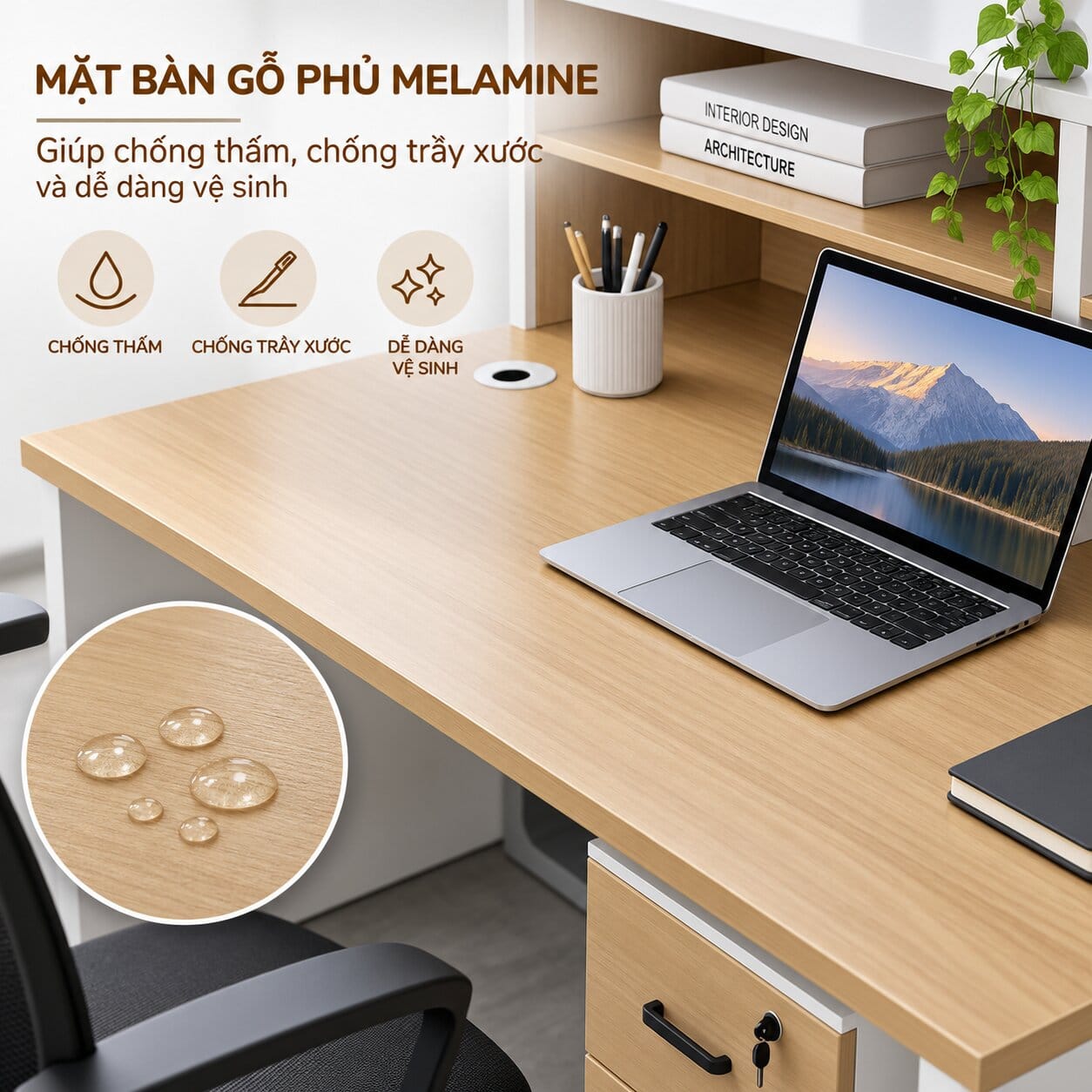 bàn làm việc gỗ