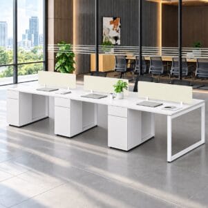 Cụm Bàn Làm Việc 6 Người Ratina - Tiga0275