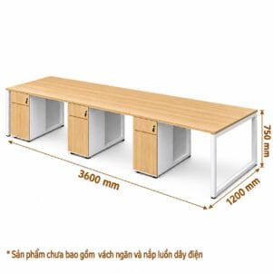 Cụm Bàn Làm Việc 6 Người Ratina - Tiga0275 - Ảnh 11
