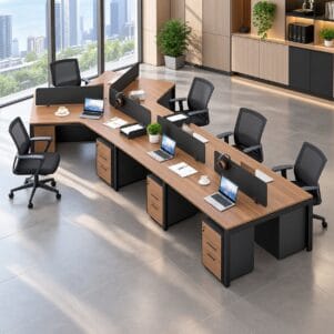 Cụm Bàn Làm Việc 7 Người Donaka - Tiga0276 - Ảnh 3