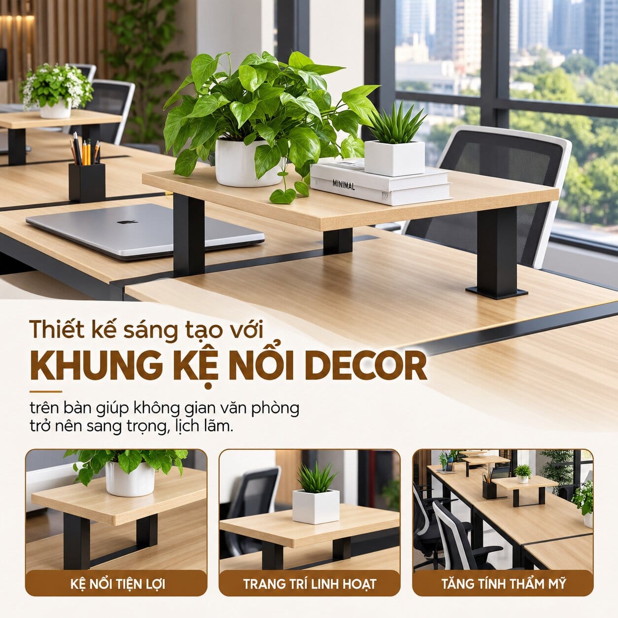 Cụm Bàn Làm Việc 8 Người Finato - Tiga0279 - Ảnh 4