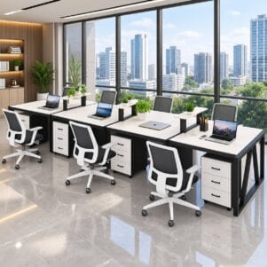 Cụm Bàn Làm Việc 8 Người Finato - Tiga0279