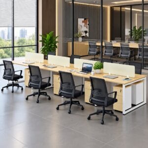 Cụm Bàn Làm Việc 8 Người Tipano - Tiga0277 - Ảnh 3