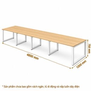 Cụm Bàn Làm Việc 8 Người Tipano - Tiga0277 - Ảnh 11