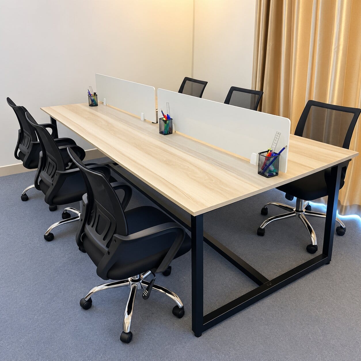 Cụm Bàn Làm Việc 8 Người Tipano - Tiga0277 - Ảnh 5